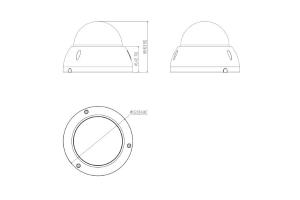 IP mini speed Dome Ai 1080p30, True Day/Night,  zoom - autofocus