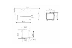 IP Bullet Starlight 1080p30, True Day/Night,  zoom - autofocus, IR LED