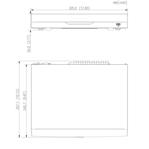 VideoHUB Ibrido 16 + 16 canali 4K AI 1 HDD