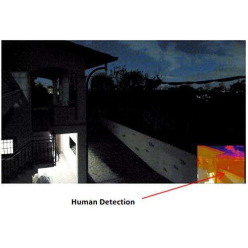 Telecamera IP, TERMICA IBRIDA da esterno/interno IP66 con analisi video Ai