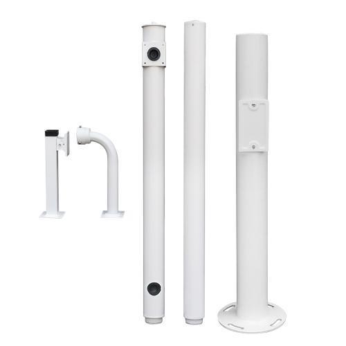 Palo per videosorveglianza 3,5 m in acciaio zincato IP65